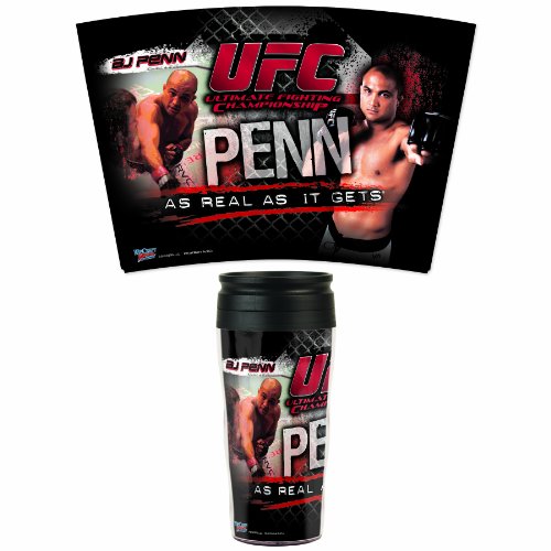 UFC Mixed Martial Arts BJ Penn 16-Ounce Travel Mug