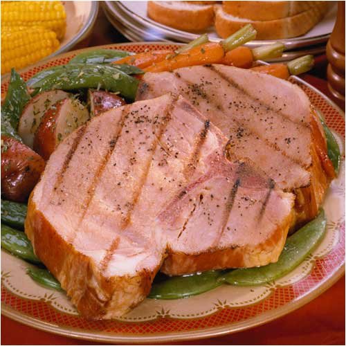 Smoked Pork Chops Six 8 oz. by Burgers' Smokehouse