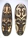 Set of 2 Tribal Masks - Wall Decor Tiki Hut New
