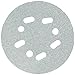 Norton 07660782113 3X High Performance Hook and Sand Universal Vac Hole Paper Abrasive Disc with Hook and Loop Attachment, Fiber Backing, Ceramic Aluminum Oxide, 5 and 8 Holes, 5