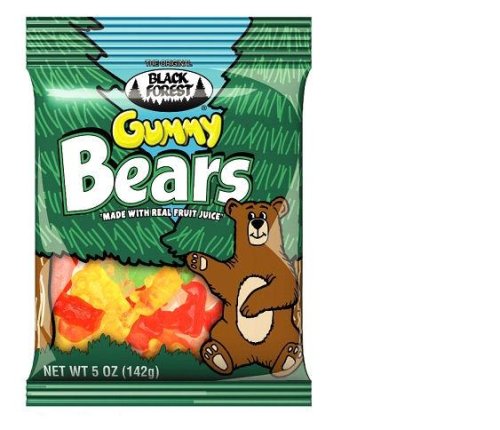Black Forest Hanging Bag Gummy Bears, 5-Ounce Bags (Pack of 24) by Black Forest