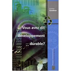 Vous avez dit d�veloppement durable?