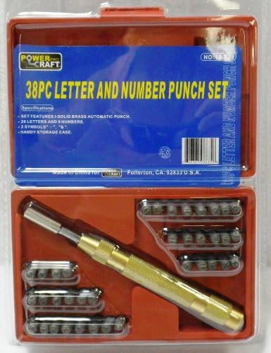 Power Pro Craft Letter and Number Punch Set - 38 pc.