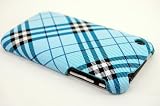 KingCase iPhone 3G & 3GS - Hard Case - Plaid Pattern - Blue (8GB, 16GB, 32GB)