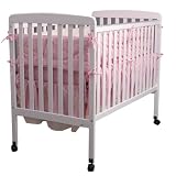 White Finish Solid Wood Non Drop Side Crib