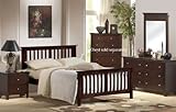 4pcs Full Size Bedroom Set - Espresso Finish