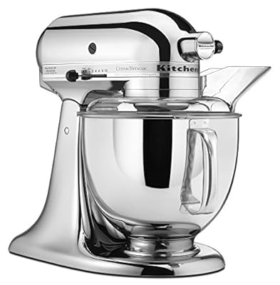 KitchenAid KSM152PSCR 5 Qt. Custom Metallic Series with Pouring Shield - Chrome