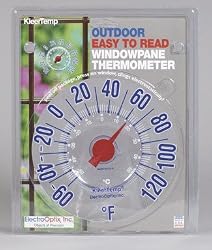 Electrostatic Cling Outdoor Window Thermometer