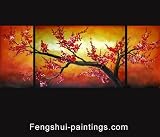 Chinese Flower Painting Cherry Blossom Tree Painting Sunset Painting 113