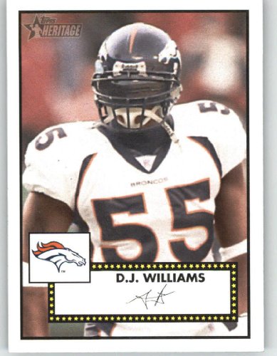 2006 Topps Heritage #186 D.J. Williams - Denver Broncos (Football Cards)