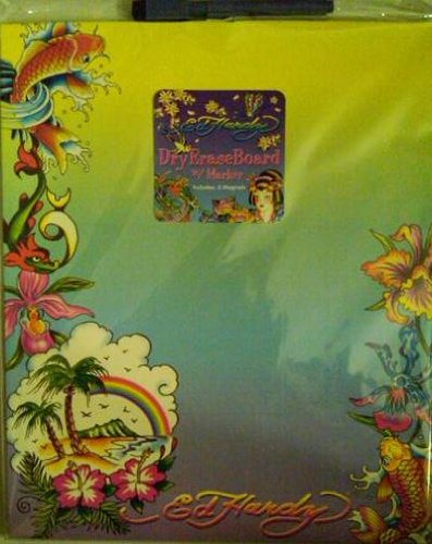 Ed Hardy Dry Erase Board - Koi Fish