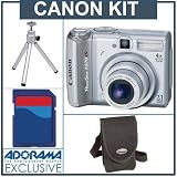 Canon Powershot A570 IS Digital Camera, Refurbished by Canon U.S.A. with 2 GB SD Memory Card, Camera Case, Table Top Tripod,