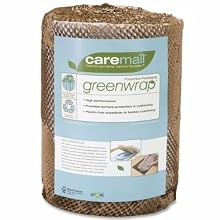 CareMail Greenwrap Protective Cushioning Packaging Roll, 13 Inches Wide x 75 Feet Long (1119512)