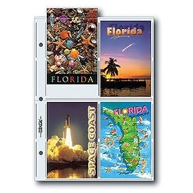 Print File 35-4PC Postcard Storage Pages (25 Pack)