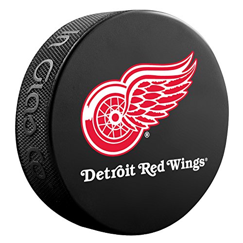 Detroit Red Wings Basic Logo Souvenir Hockey Puck By Sher-Wood