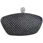 Shimmer Sprinkle Leatherette Rhinestone Closure Boat shaped Hard