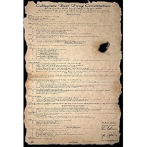 Beer Pong Constitution Subject Poster Print, 24×35 Poster Print, 24×35 Poster Print, 24×35