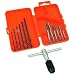 13 HSS Tap & Drill Bits Wrench Metalworking Hand Tools