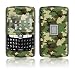 Woodland Camo Design Protective Skin Decal Sticker for Blackberry 8800/ 8820/ 8830/ World Cell Phones