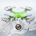 DEERC HS110W FPV Drone with 720P HD Live Video Wifi Camera 2.4GHz 4CH 6-Axis Gyro RC Quadcopter with Altitude Hold, Gravity Sensor and Headless Mode Function RTF Includes Bonus Power Bank,Green