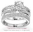 14k White Gold Classy 2/3 Carat Diamond Bridal Set