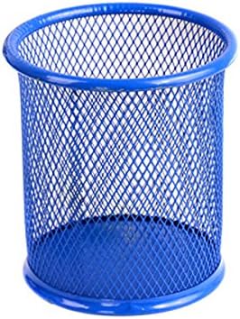 Mesh Desk Organizer Office Collection Cup Pencil Holder , Blue