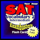 sat test prep intermediate vocabulary 2 review exambusters flash cards workbook 2 of 9 sat exam study guide