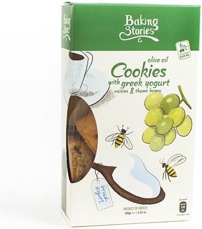 Olive Oil Cookies with Yogurt, Raisins and Thyme Honey (6.35 ounce)