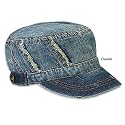 Denim Military Cadet Cap