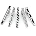 PiercingJ 5-10pcs Set Stainless Steel Exquisite GQ Classic Tie Bar Clip, 2.3 Inches