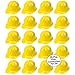 Toy Construction Hard Hats | 20 Pcs. Soft Plastic Yellow Kids Party Hat | Childrenâ€™s Engineer, Building Dress Up Hats | Theme Favor Caps | By Anapoliz