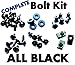Complete Black Fairing Bolt Kit Screws Fasteners for Yamaha YZF R1 2007-2008
