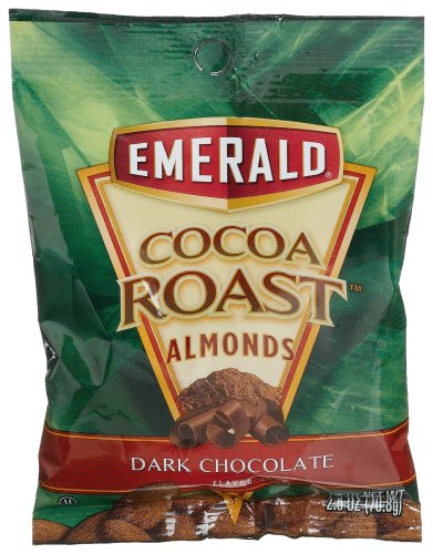 Emerald Cocoa Roast Almond, Dark Chocolate 2.5-Ounce Bags (Pack of 24) by Emerald Nuts
