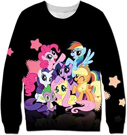 Custom my little pony Round Neck Sweatshirt Sweater Unisex Full Print
