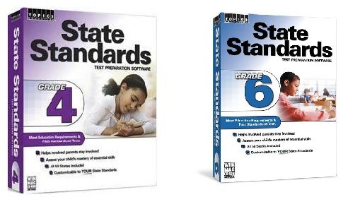 State Standards Test Preparation Software for 4th & 6th Grade Students