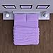 Mezzati Brushed Microfiber Bed Sheet Set - Ultra Soft and Lightweight for Ultimate Sleep Comfort, Wrinkle Free and Color Fade Resistant, 4 Piece Set (Lilac,King Size)
