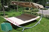Loywe Sonnenliege Doppelliege für 2 Personen LW22-Beige