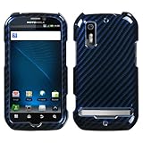 Racing Fiber/Blue (2D Silver) Phone Protector Cover for MOTOROLA MB855 (Pho ....