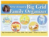 2009 Amy Knapp's Big Grid Family Organizer wall calendar