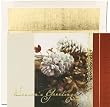 Frosted Pinecone Blank Holiday Cards