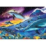 Splendid Dolphins 1000 Piece Starline Glow-in-The-Dark Puzzle
