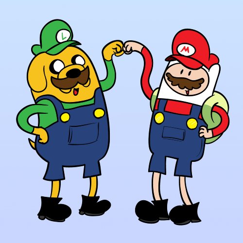 “Plumbing Time” Best Friend Main Characters Funny Video Game & TV Show Cartoon Parody – Vinyl Sticker