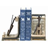 Violin and Music Bookends