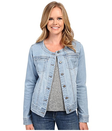 [リヴァプール] Liverpool レディース Denim Collarless Lightweight Jean Jacket スーツ [並行輸入品]