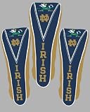 Notre Dame Fighting Irish NCAA Golf Oversized Club/Driver Head Cover (Set of 3)