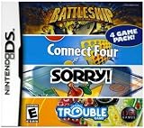 Video Games : Nintendo DS Battleship/Connect 4/Sorry/Trouble