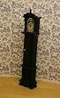 Dollhouse Miniature Grandfathers Clock in Black
