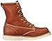 Thorogood American Heritage 8” Soft Toe Work Boots for Men Made from Premium Leather with Slip-Resistant Wedge Outsole and Shock-Absorbing Insole; EH Rated