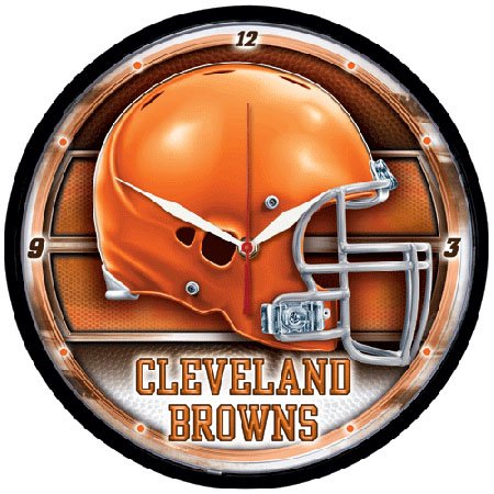 Cleveland Browns Round Clock
