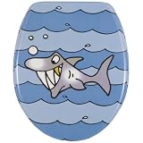 Wenko 17618100 WC-Sitz Sharky - rostfreie Edelstahlbefestigung, Duroplastvon "Wenko"